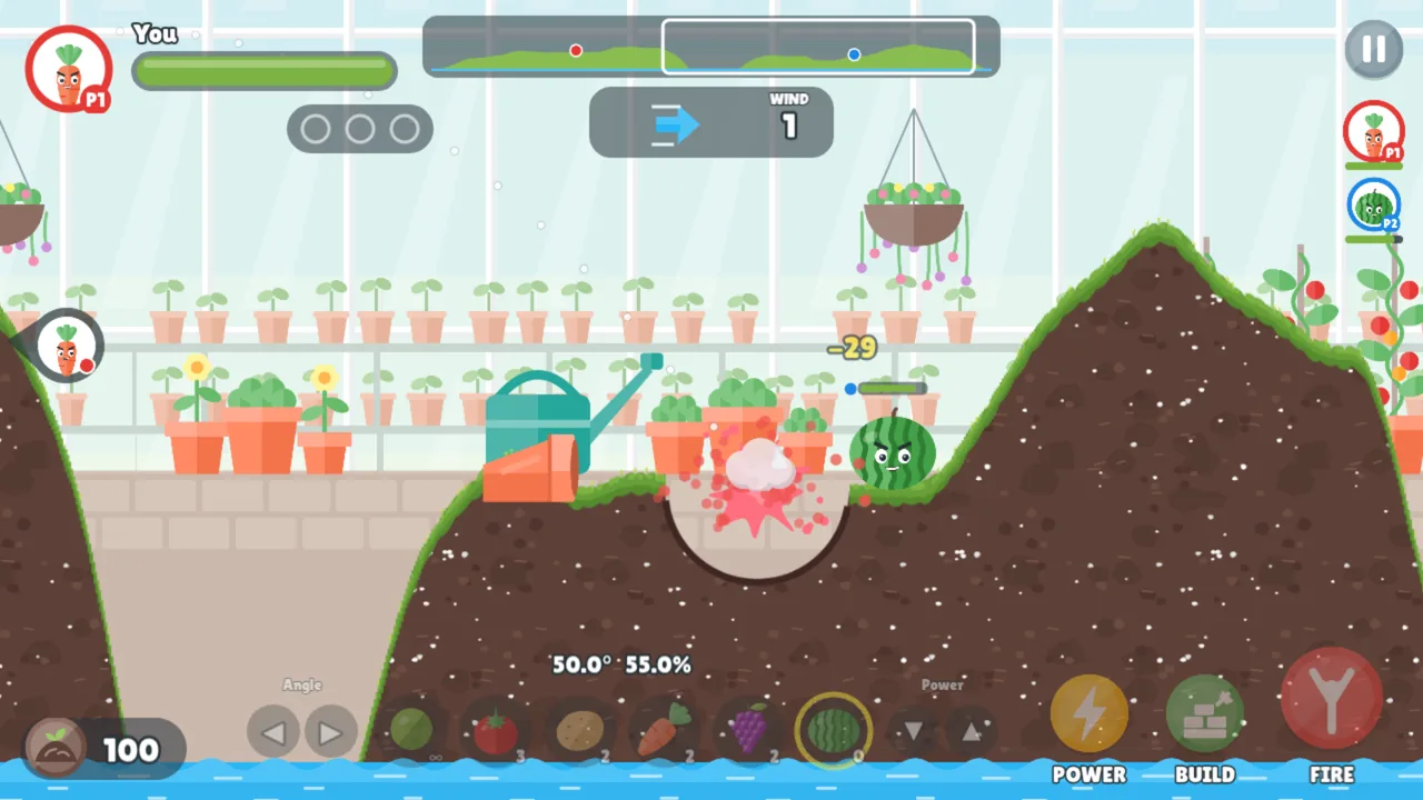 Eat Your Greens: a watermelon blasts a crater in the greenhouse