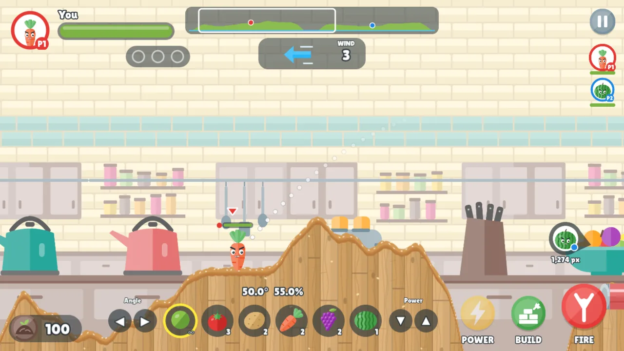 Eat Your Greens: Captain Carrot lines up a shot in the kitchen