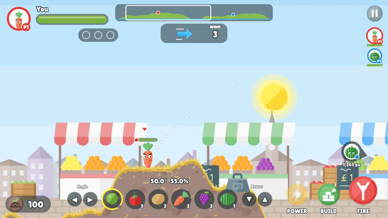 Eat Your Greens: aiming across the market stalls